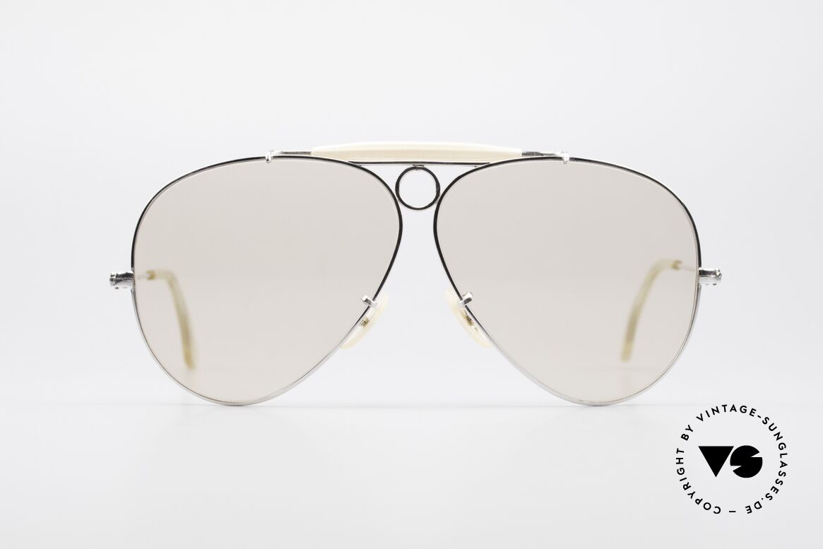 Ray Ban Shooter Gold Filled Automatik Gläser, B&L Ray-Ban Designersonnenbrille aus den 80ern, Passend für Herren Ray Ban Shooter Gold Filled Automatik Gläser, B&L Ray-Ban Designersonnenbrille aus den 80ern, Passend für Herren