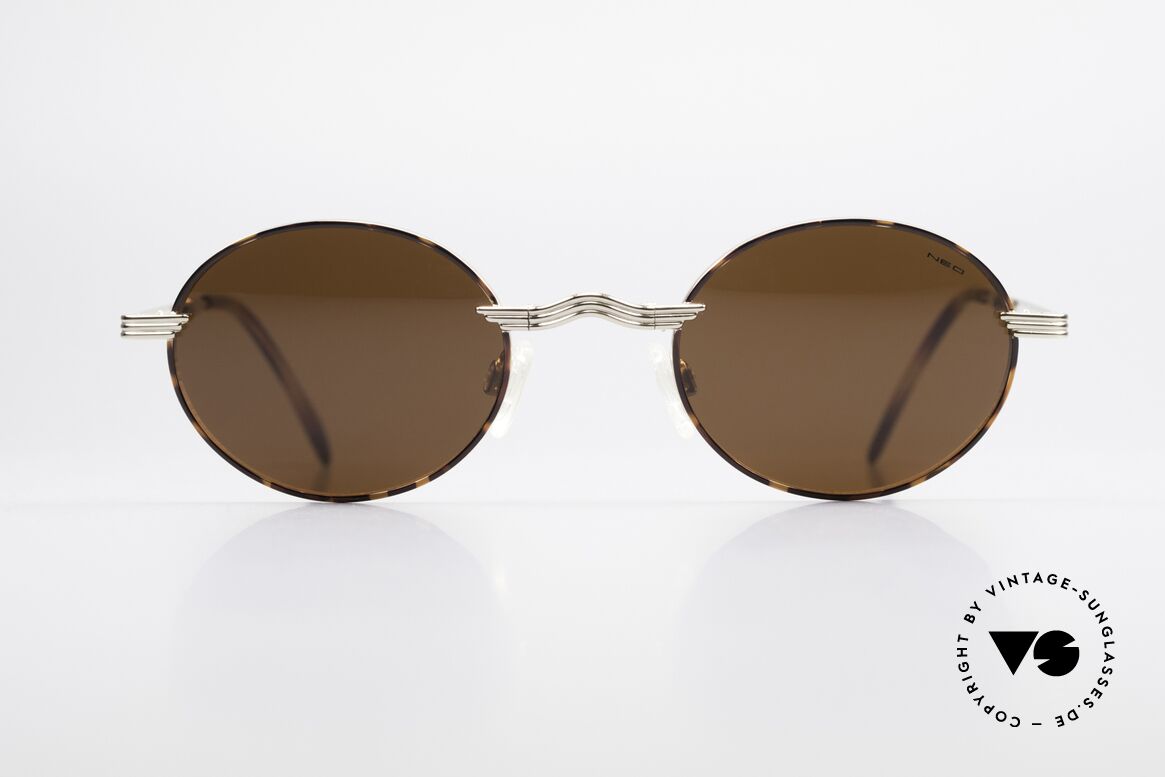 Neostyle Holiday 965 Ovale Falt Sonnenbrille 90er, ovale vintage Neostyle Faltsonnenbrille der 90er, Passend für Herren und Damen