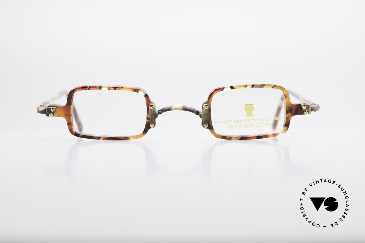 Neostyle Bistro 172 Eckige Unisex Vintage Brille, sehr markante 90er Designerbrille von Neostyle, Passend für Herren und Damen