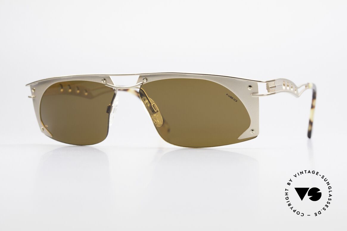 Neostyle Holiday 968 Steampunk 90er Sonnenbrille, außergewöhnliche Neostyle Sonnenbrille der 90er, Passend für Herren