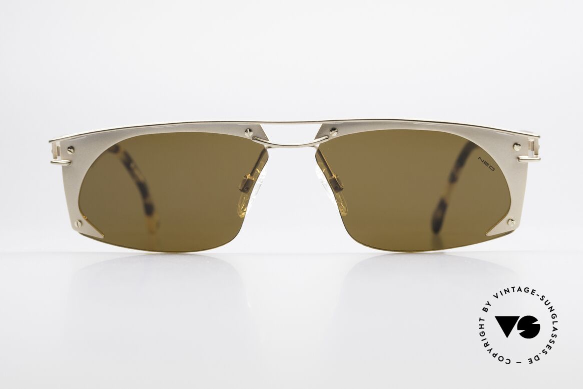 Neostyle Holiday 968 Steampunk 90er Sonnenbrille, spektakuläres Rahmen-Design im 'Industrial-Stil', Passend für Herren