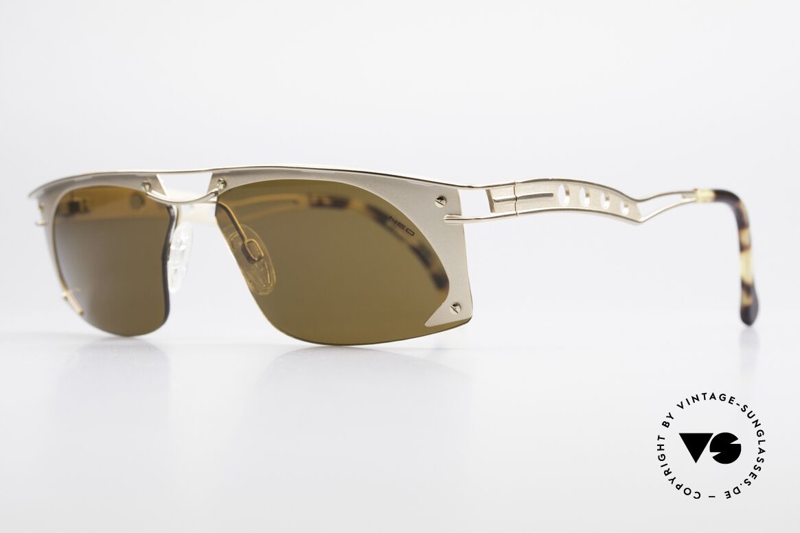 Neostyle Holiday 968 Steampunk 90er Sonnenbrille, gerne als "STEAMPUNK-Sonnenbrille" bezeichnet, Passend für Herren