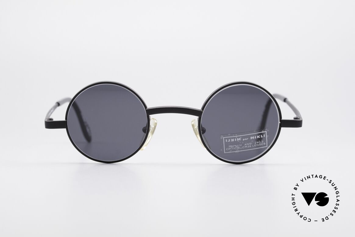 Alain Mikli 7684 / 6684 Runde Unisex Sonnenbrille, runde 1990er ALAIN Mikli Designer-Sonnenbrille, Passend für Herren und Damen