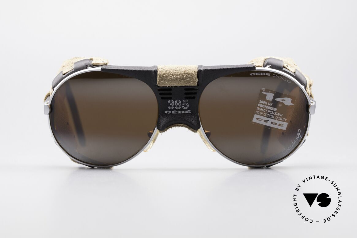 Cebe 385 Walter Cecchinel Ski Brille, vintage Cebe Sportbrille für extreme Wetterbedingungen, Passend für Herren und Damen