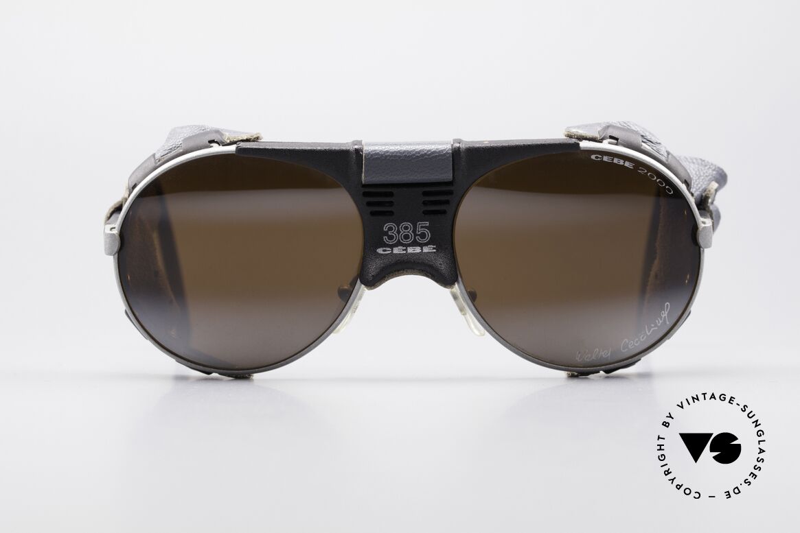 Cebe 385 Walter Cecchinel Sonnenbrille, vintage Cebe Sportbrille für extreme Wetterbedingungen, Passend für Herren und Damen