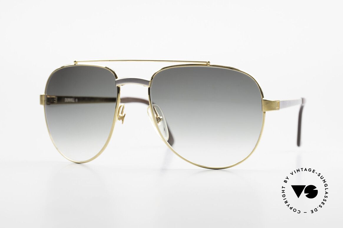 Dunhill 6029 Vergoldete Luxus Sonnenbrille, Comfort-Fit: federnde Brücke für optimale Form, Passend für Herren