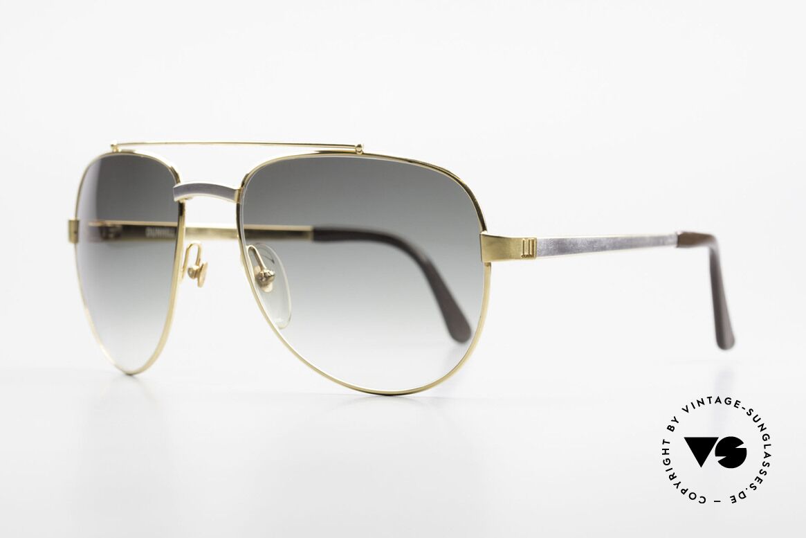 Dunhill 6029 Vergoldete Luxus Sonnenbrille, hartvergoldet & rhodiniert = Luxussonnenbrille, Passend für Herren