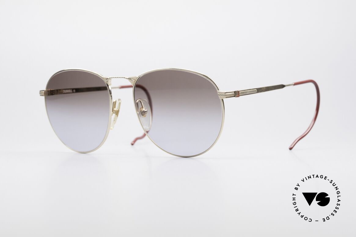 Dunhill 6044 Panto Sonnenbrille Sport 80s, äußerst edle Alfred Dunhill Herrensonnenbrille, Passend für Herren