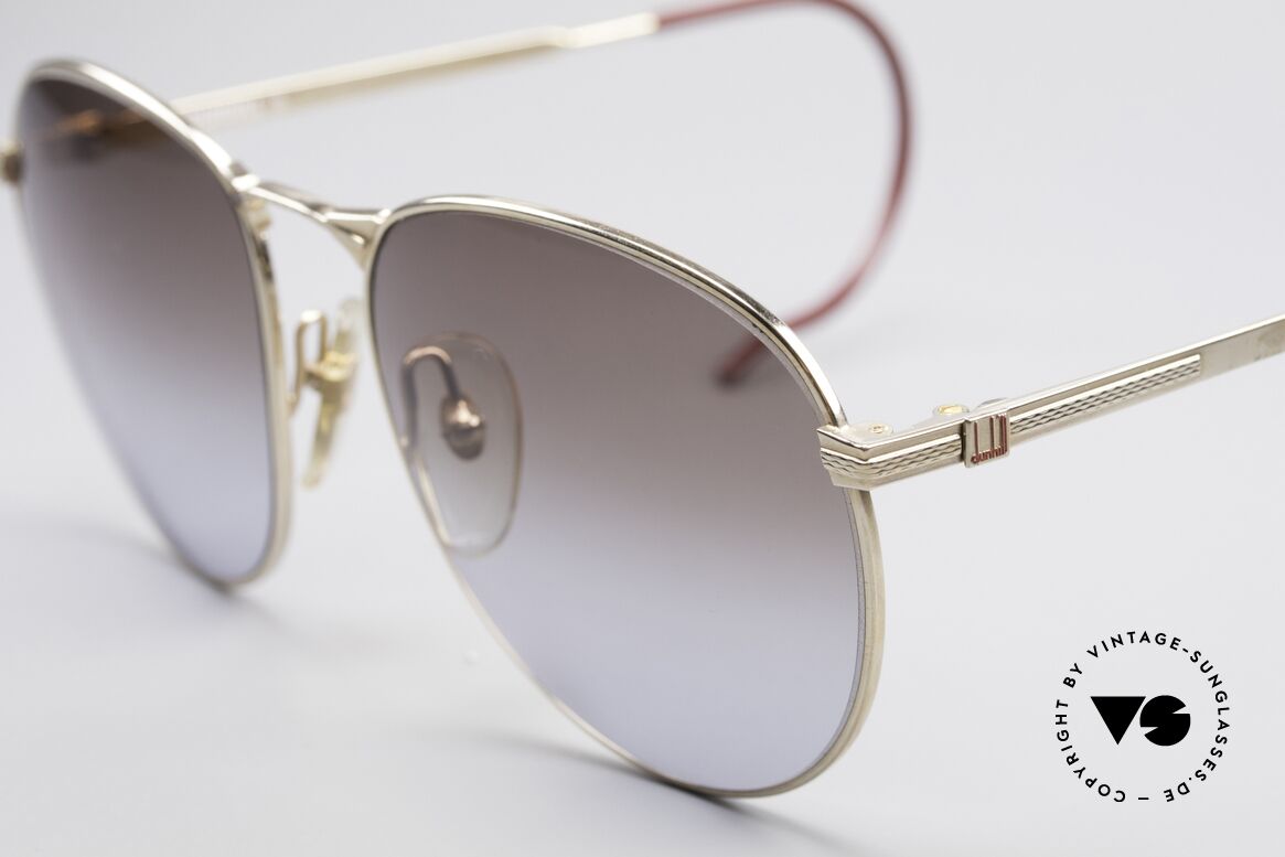 Dunhill 6044 Panto Sonnenbrille Sport 80s, edle Rahmengestaltung; color 40 = VERGOLDET!, Passend für Herren