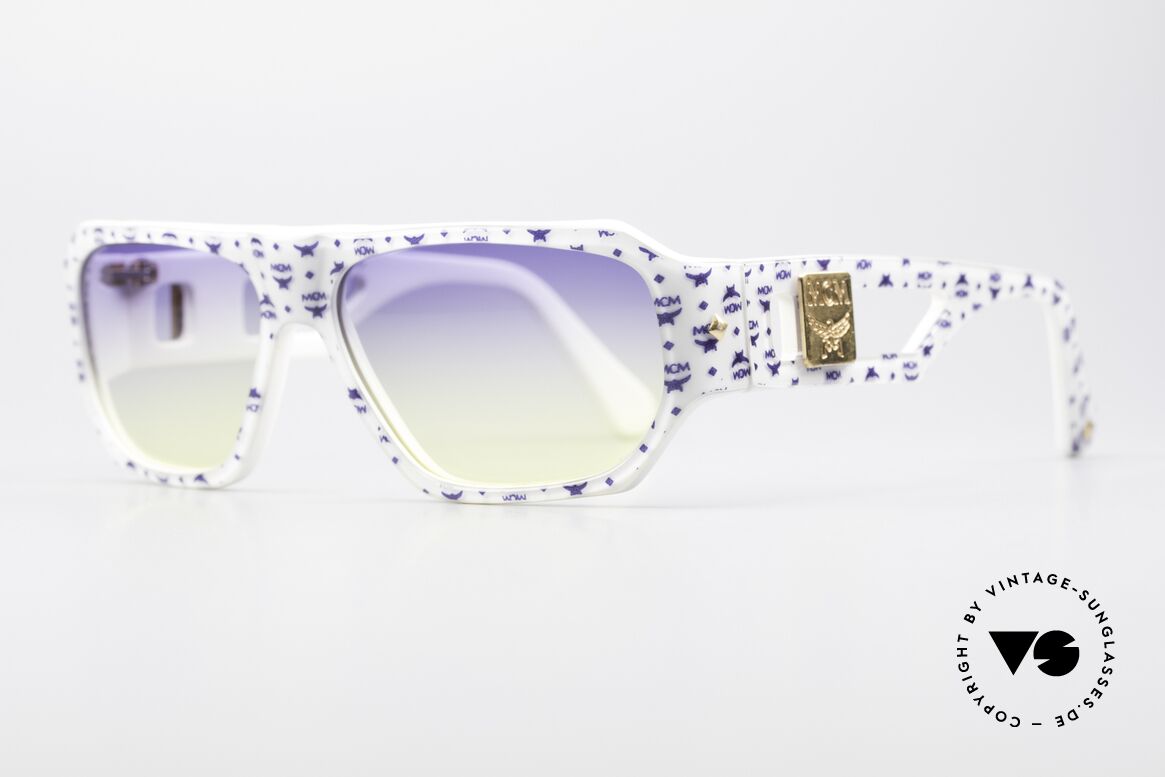 MCM München A2 Designer Sonnenbrille 80er, wuchtige Optik und überzeugende 80er Qualität, Passend für Herren und Damen