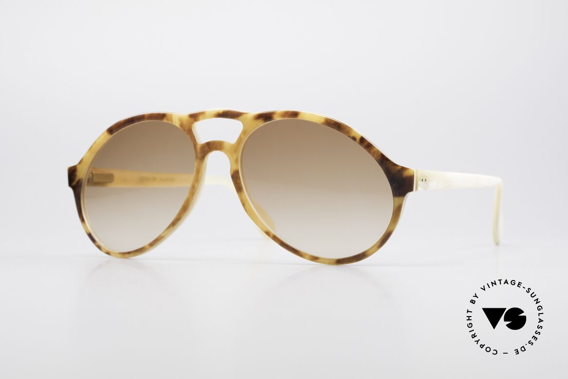 Bugatti 55003 Echt Büffelhorn Sonnenbrille, kostbare vintage BUGATTI Sonnenbrille in Größe 54-16, Passend für Herren
