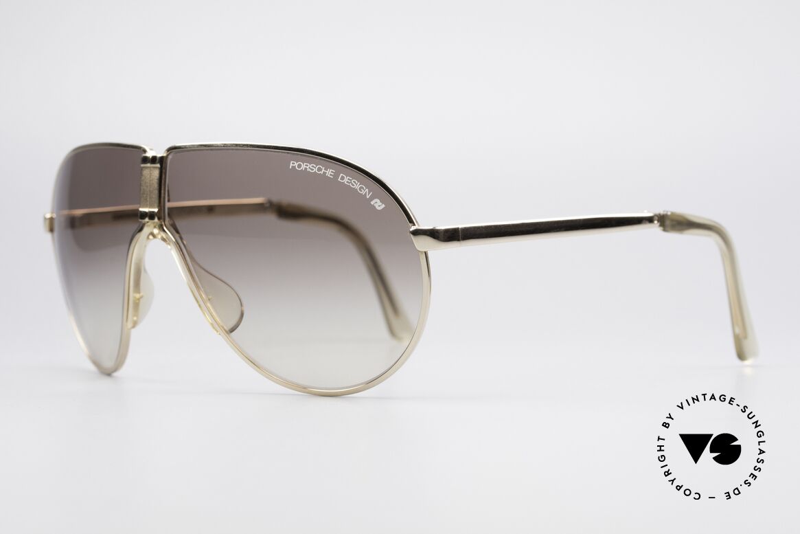 Porsche 5622 80er Luxus Faltsonnenbrille, edles Luxusmodell in absoluter Top-Qualität; 100% UV, Passend für Herren