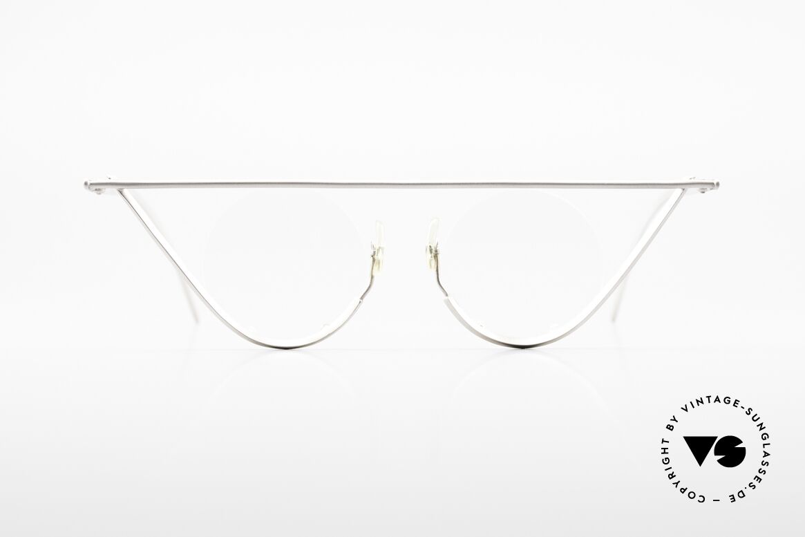 B. Angeletti Freischwinger Vintage Architekten Brille, kostbare vintage Brillenfassung von Barbara ANGELETTI, Passend für Herren und Damen