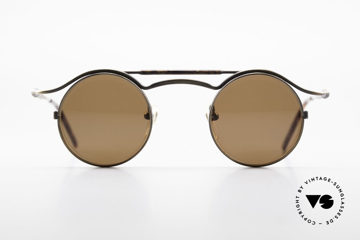 Matsuda 2903 Steampunk 90er Sonnenbrille, vintage Matsuda Sonnenbrille aus den frühen 1990ern, Passend für Herren und Damen