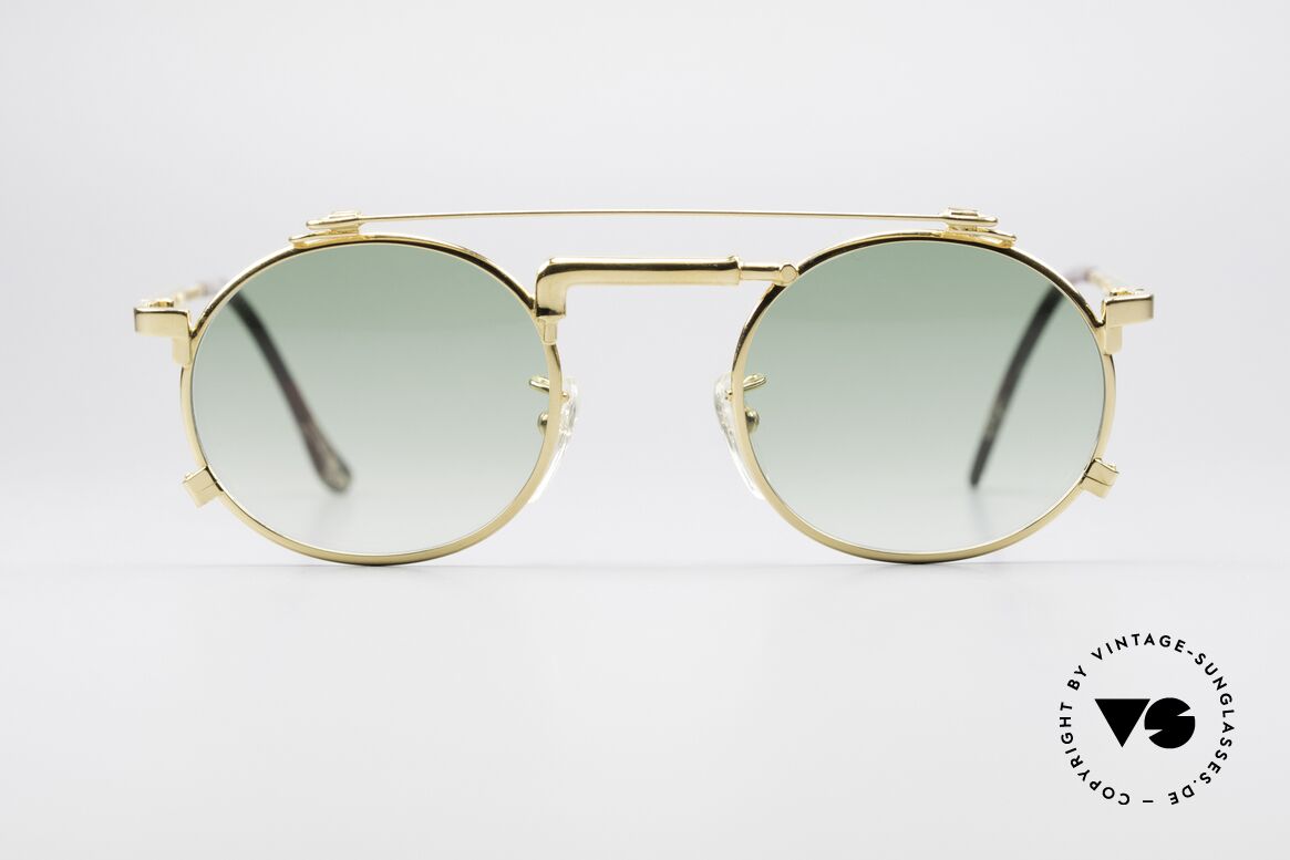 Chai No4 Round Vergoldete Wasserhahn Brille, außergewöhnliche CHAI VINTAGE Sonnenbrille, Passend für Herren und Damen
