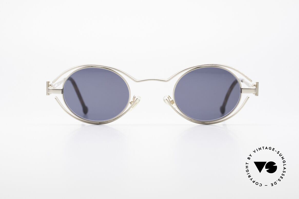 Karl Lagerfeld 4123 True Vintage Brille Oval 90er, echte vintage Karl Lagerfeld Designer-Sonnenbrille, Passend für Herren und Damen