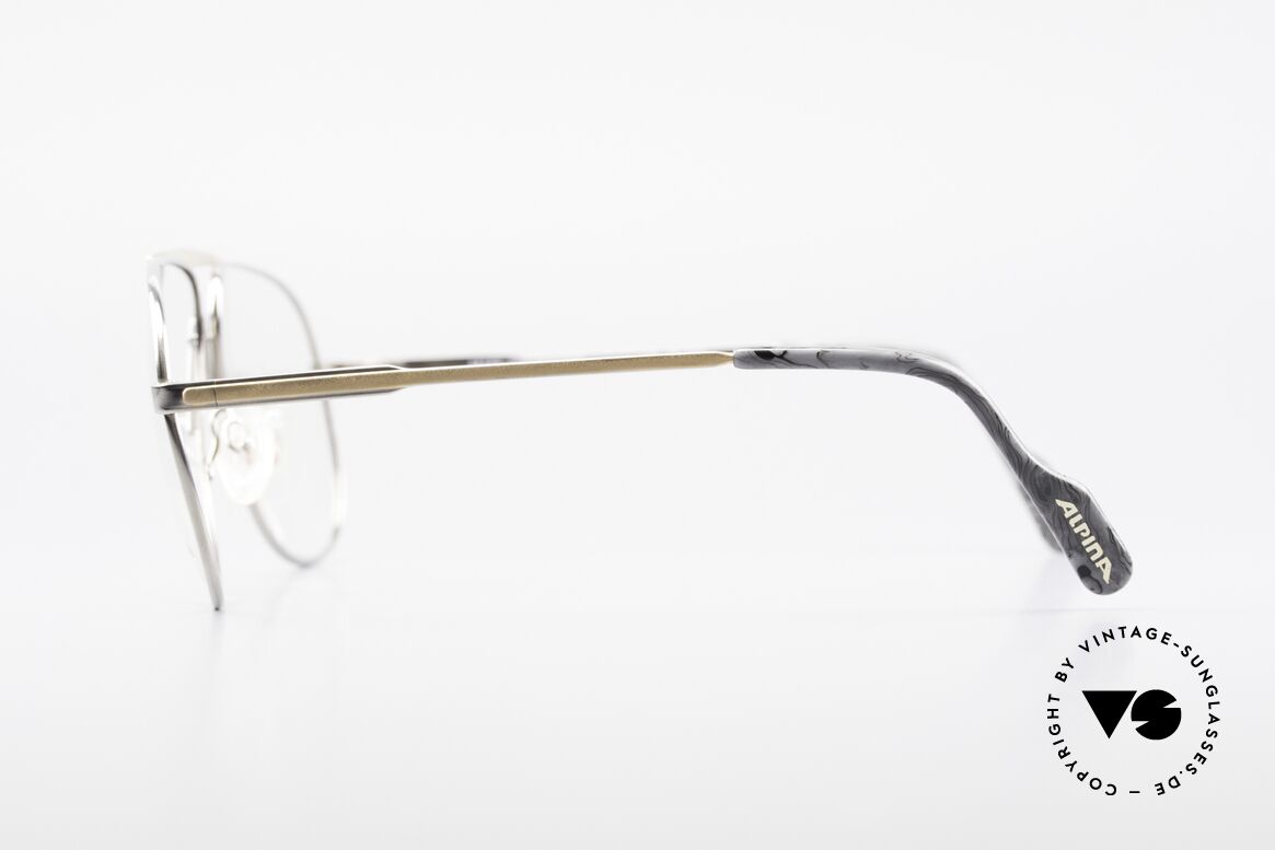 Alpina M1FT Vintage Aviator Titan Brille, Größe: large, Passend für Herren