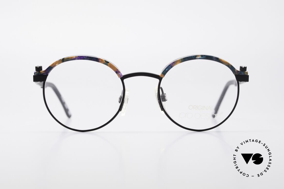 ProDesign Proswitch 4 Runde Vintage Panto Brille, Pro-Design Optic Studio Denmark vintage Brille, Passend für Herren und Damen