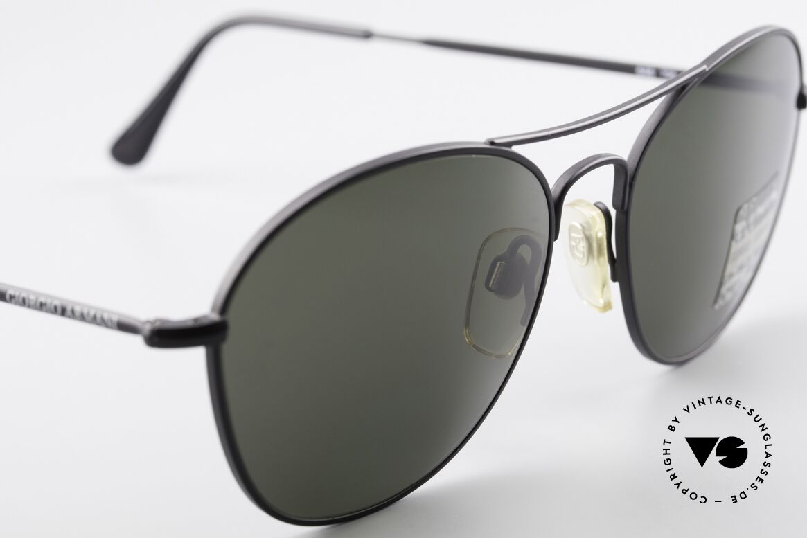 Giorgio Armani 646 Aviator Designer Sonnenbrille, ungetragen (wie all unsere 1990er Jahre Klassiker), Passend für Herren