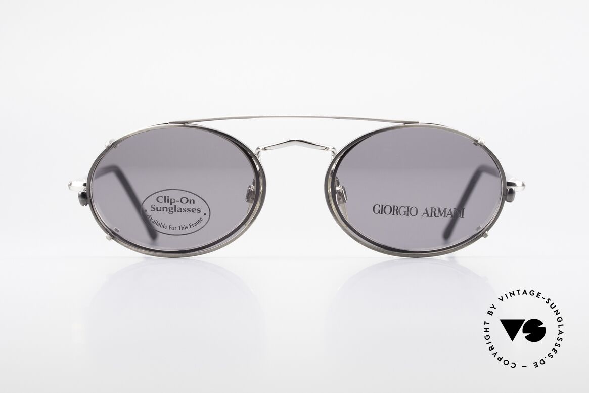 Giorgio Armani 240 Vintage Clip On Sonnenbrille, zeitlose Giorgio ARMANI vintage Designer-Sonnenbrille, Passend für Herren und Damen