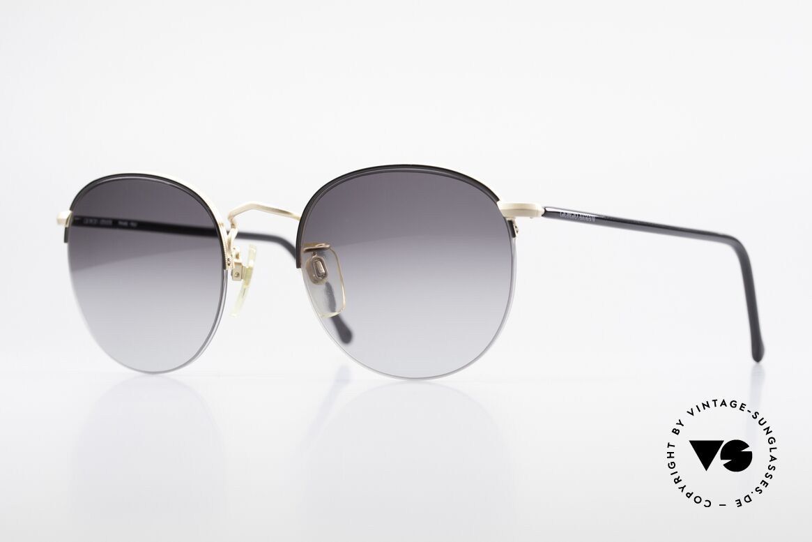 Giorgio Armani 142 Randlose Panto Sonnenbrille, zeitlose Giorgio Armani 80er Designer-Sonnenbrille, Passend für Herren