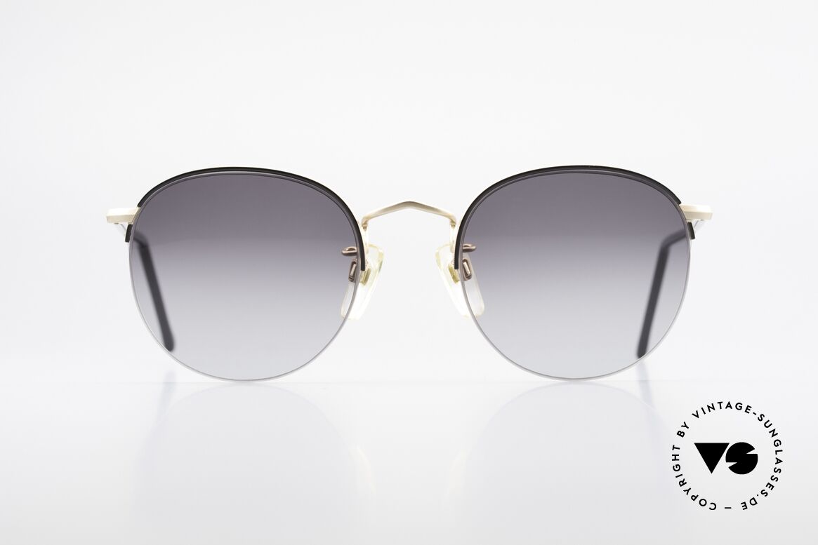 Giorgio Armani 142 Randlose Panto Sonnenbrille, runde PANTO-Form in dezent eleganter Kolorierung, Passend für Herren