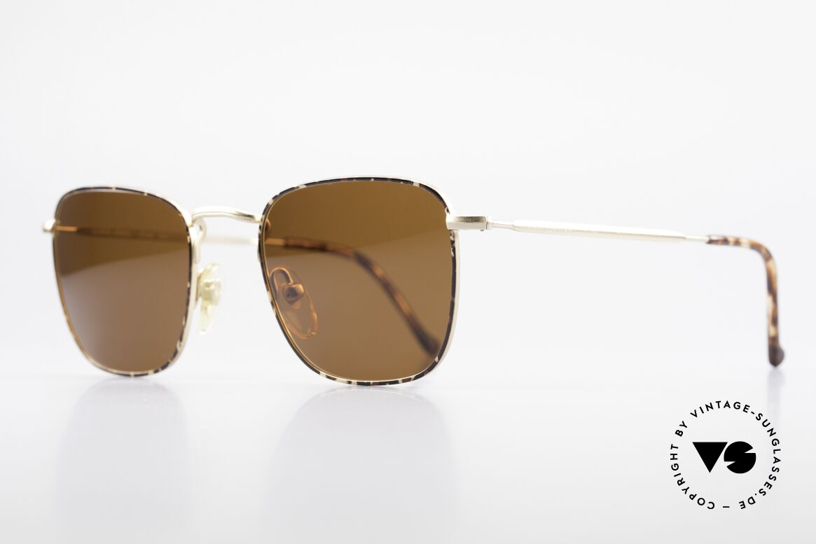 Giorgio Armani 137 Eckige Panto Vintage Brille, dezent elegante "kastanie / schildpatt" Kolorierung, Passend für Herren