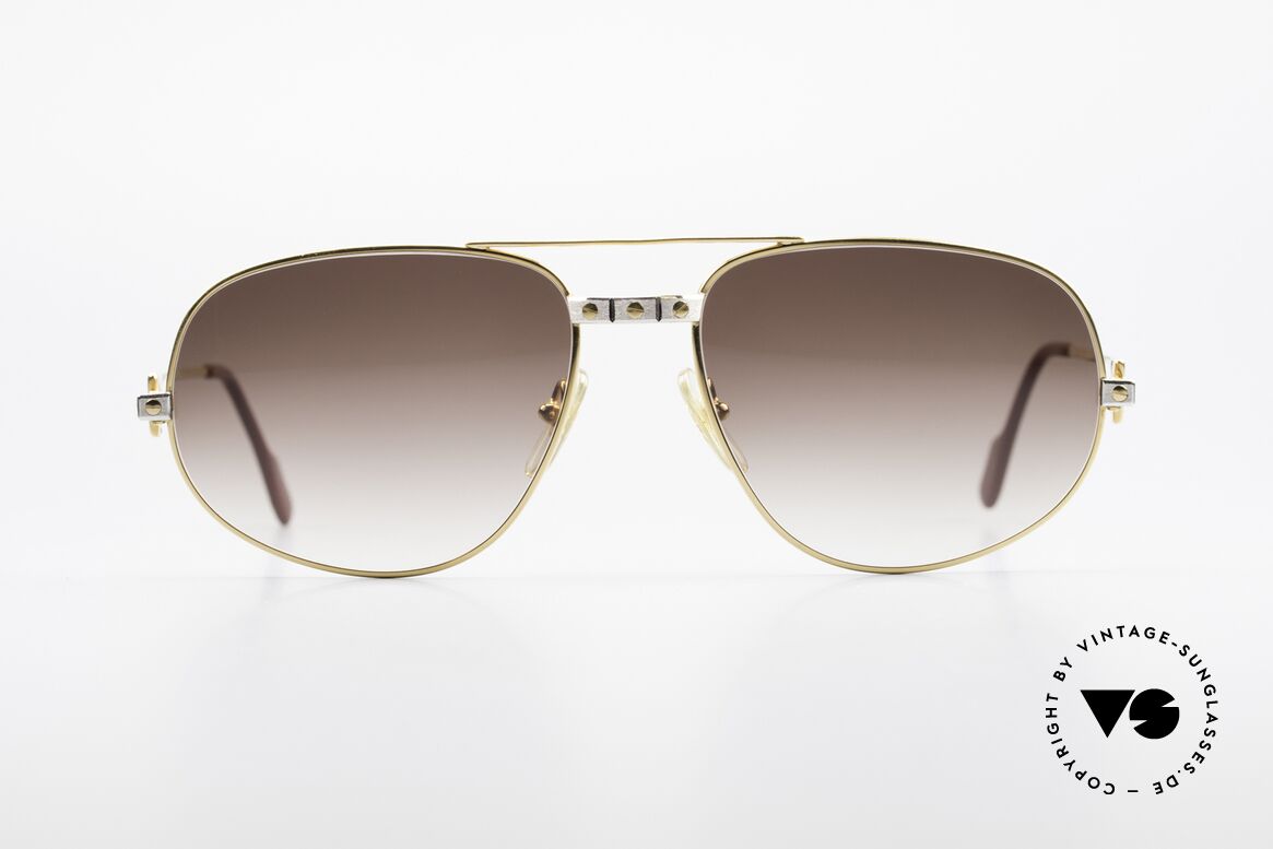 Cartier Romance Santos - XL Luxus Sonnenbrille Herren, vintage CARTIER Luxus-Sonnenbrille; Modell ROMANCE, Passend für Herren Cartier Romance Santos - XL Luxus Sonnenbrille Herren, vintage CARTIER Luxus-Sonnenbrille; Modell ROMANCE, Passend für Herren