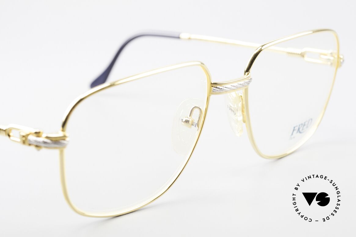 Fred Zephir Luxus Segler Brille Herren, ungetragenes Exemplar (kommt mit Etui von Montblanc), Passend für Herren