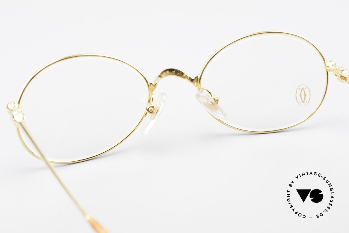 Cartier Saturne - S Kleine Ovale 90er Luxusbrille, ungetragene Rarität (inkl. original Cartier Verpackung), Passend für Herren und Damen