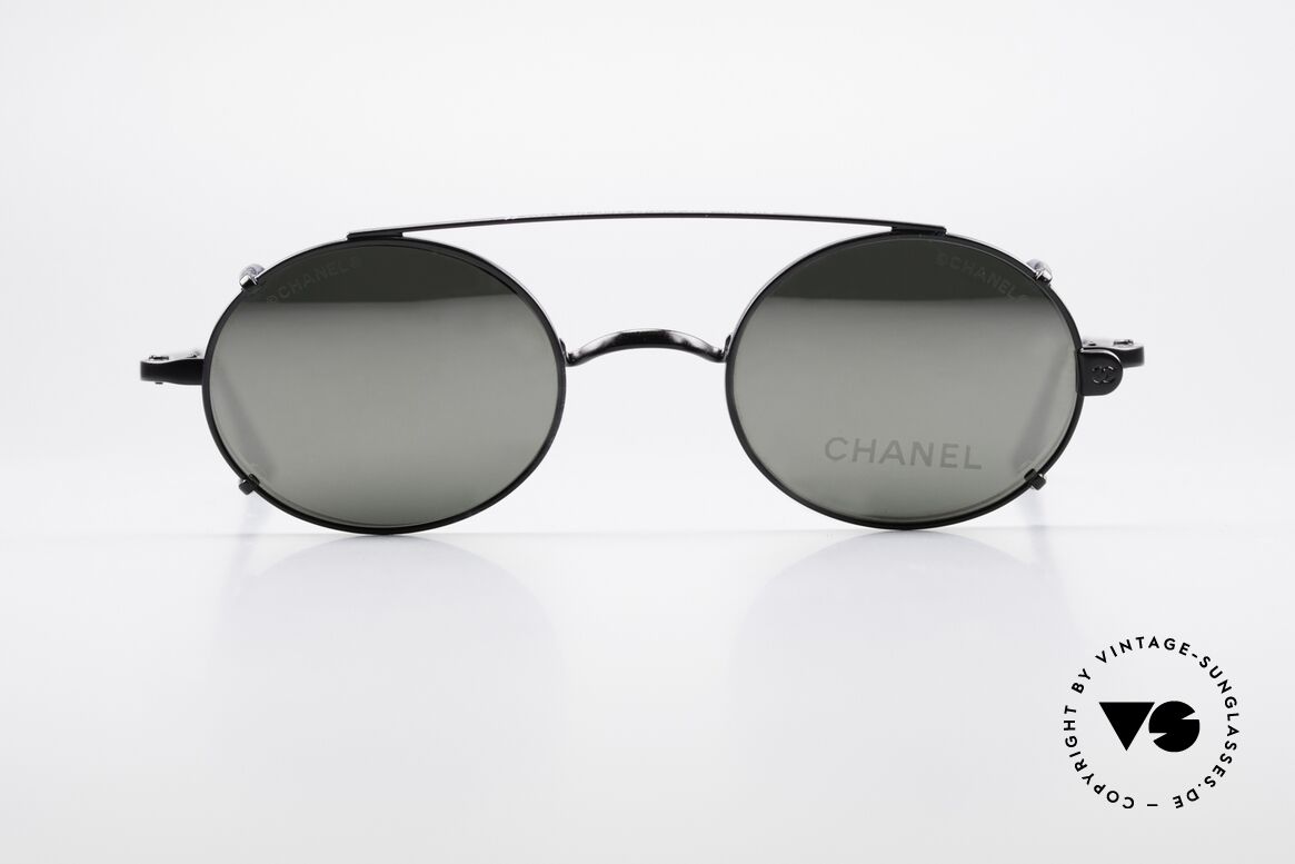 Chanel 2037 Luxus Brille Oval Sonnenclip, CHANEL Brille 2037, Größe 42-20, 135 in Farbe c101, Passend für Herren und Damen