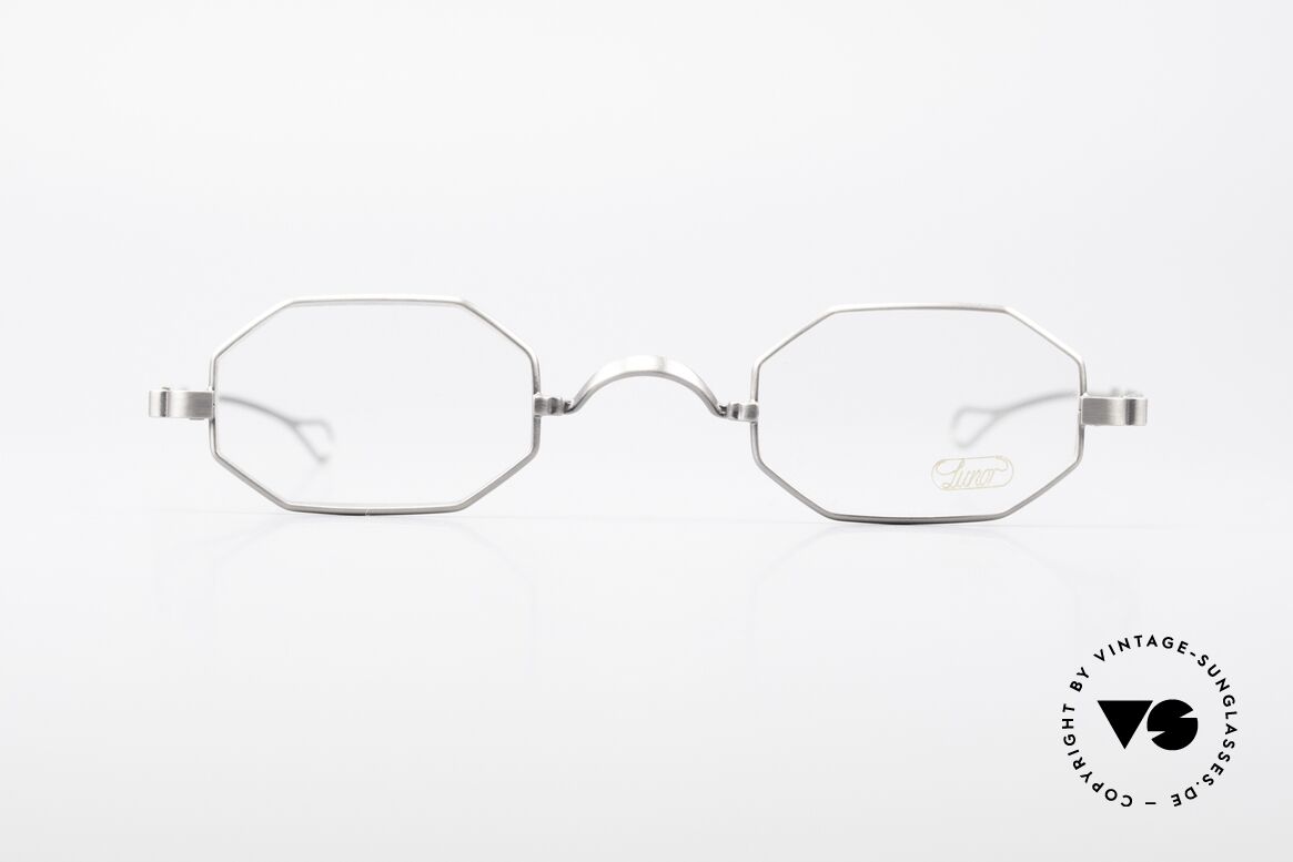 Lunor Octag Achteckige Vintage Brille, LUNOR = französisch für "Lunette d’Or" (Goldbrille), Passend für Herren