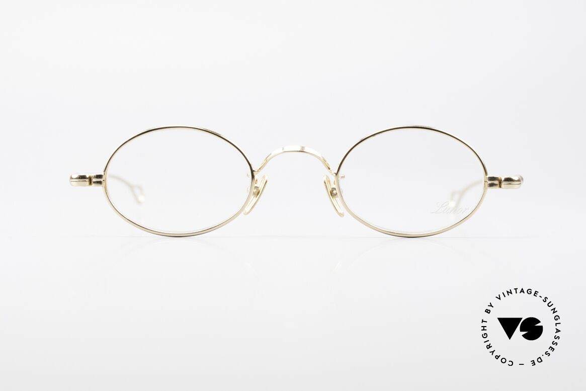 Lunor Oval Zeitlose Vintage Brille 90er, LUNOR = französisch für "Lunette d’Or" (Goldbrille), Passend für Herren und Damen