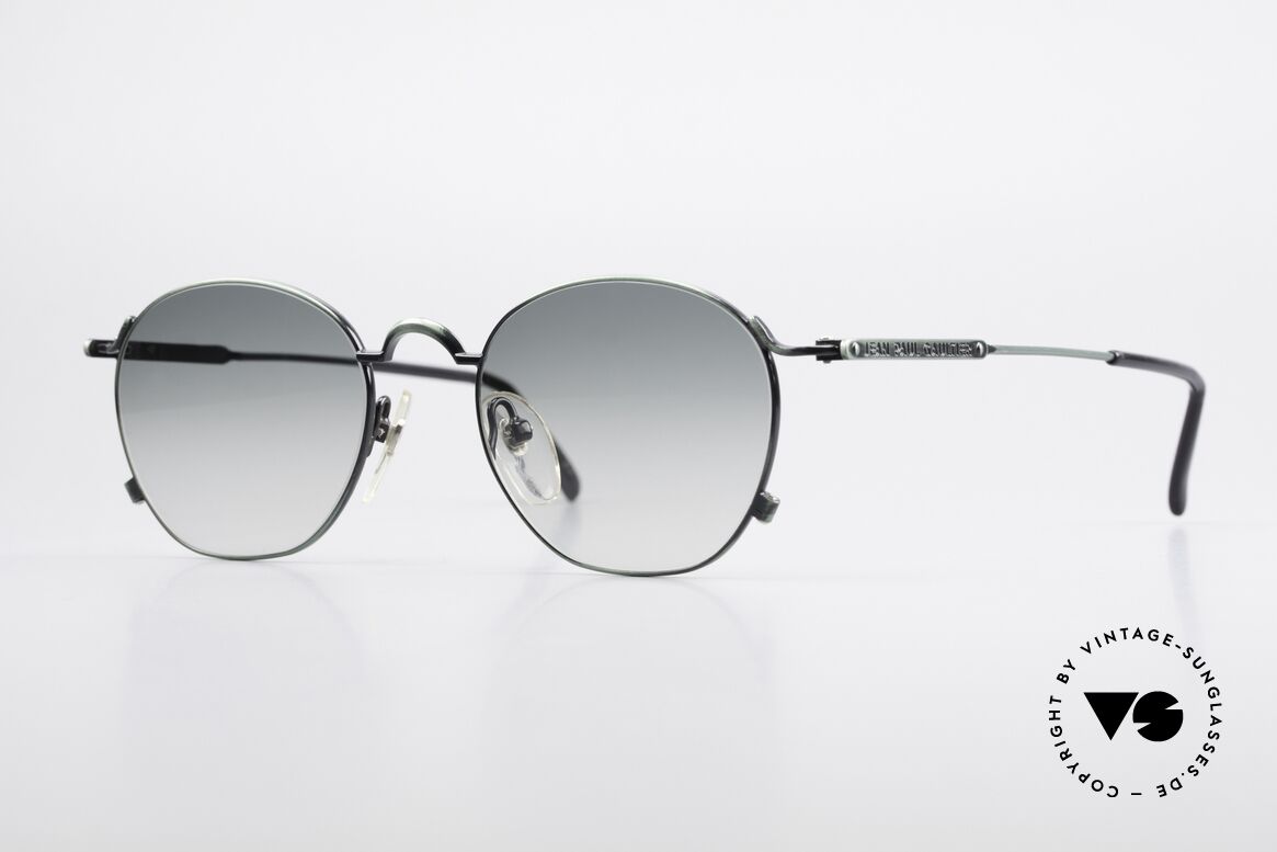 Jean Paul Gaultier 55-0171 90er Panto Style Sonnenbrille, Designerbrille von Jean Paul Gaultier von ca. 1998, Passend für Herren
