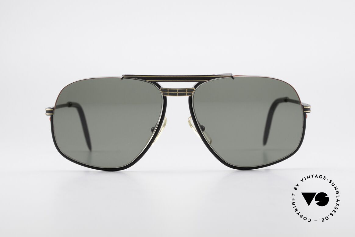 Ferrari F4 - M 80er Rennfahrer Sonnenbrille, luxuriöse Ferrari Designersonnenbrille von ca. 1989, Passend für Herren