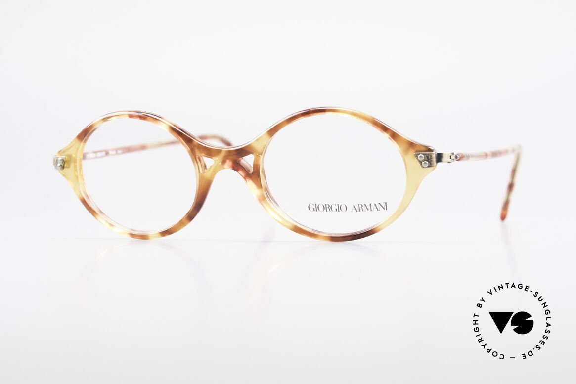 Giorgio Armani 339 Kleine Ovale Vintage Brille, vintage Giorgio Armani DesignerFassung der 90er Jahre, Passend für Herren und Damen