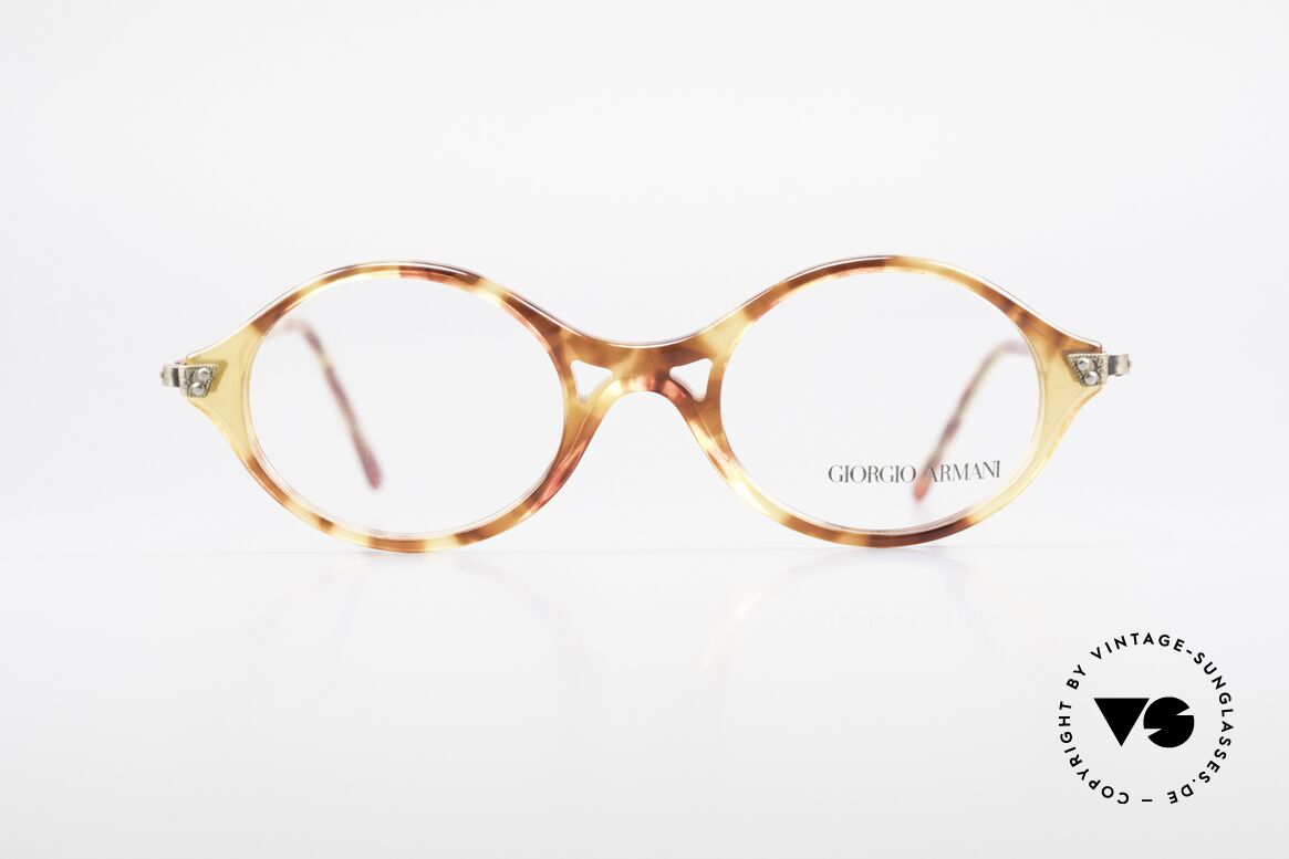 Giorgio Armani 339 Kleine Ovale Vintage Brille, absoluter Klassiker in Farbe und Form; zeitlos elegant, Passend für Herren und Damen