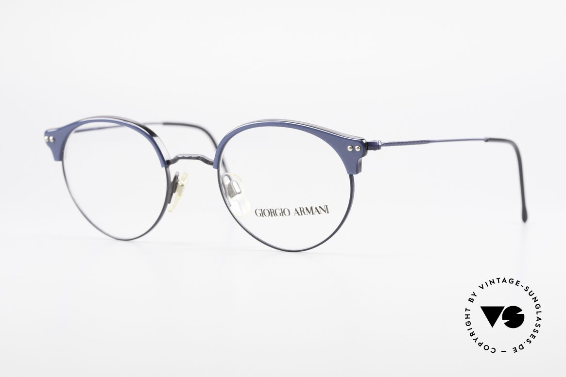 Giorgio Armani 377 Echt 90er Panto Brillengestell, zeitlose 90er J. Giorgio Armani Designer-Fassung, Passend für Herren und Damen