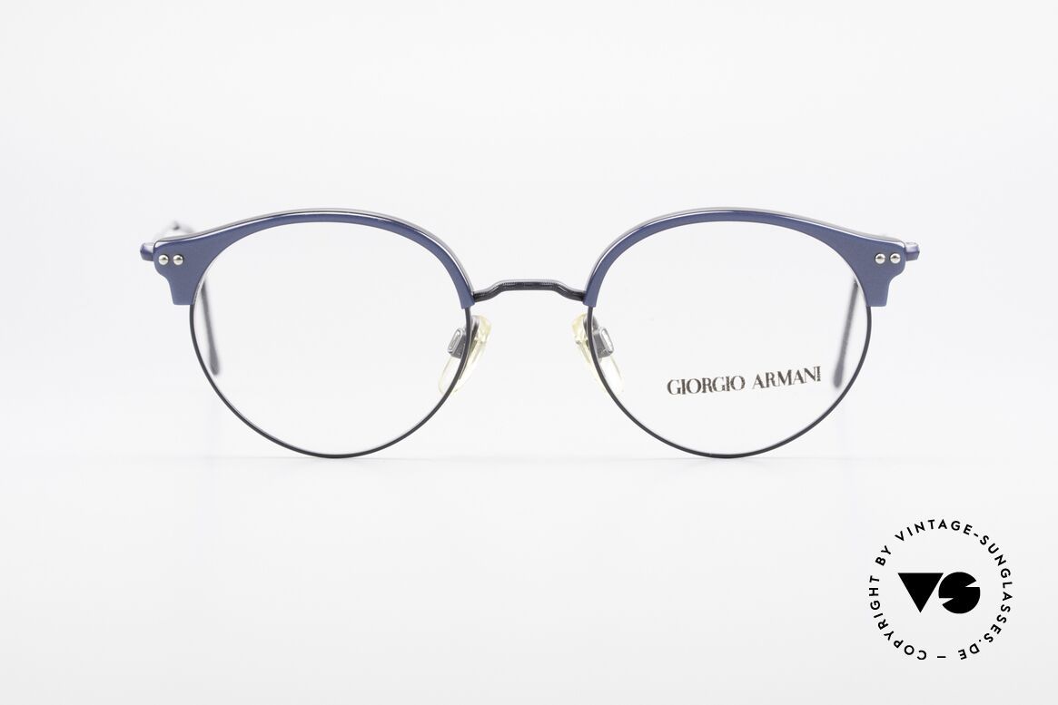 Giorgio Armani 377 Echt 90er Panto Brillengestell, absoluter Klassiker (weltbekannte PANTO-Form), Passend für Herren und Damen