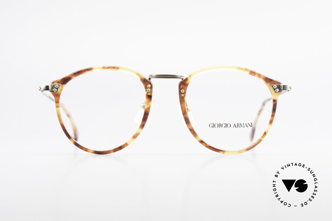 Giorgio Armani 318 Alte Vintage 90er Panto Brille, zeitlose 1990er Giorgio ARMANI Designer-Fassung, Passend für Herren Giorgio Armani 318 Alte Vintage 90er Panto Brille, zeitlose 1990er Giorgio ARMANI Designer-Fassung, Passend für Herren