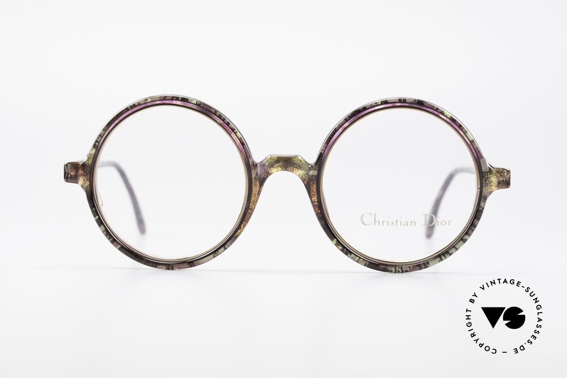 Christian Dior 2540 Runde 90er Damenbrille Vintage, großartige Ch. Dior vintage Damen-Brille von 1990, Passend für Damen