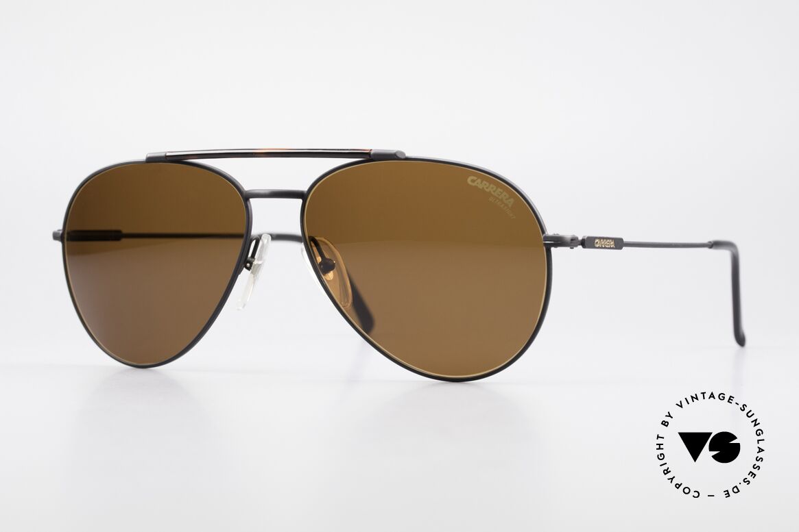 Carrera 5349 Vintage Aviator Sonnenbrille, klassische Carrera vintage Sonnenbrille der 1980er, Passend für Herren