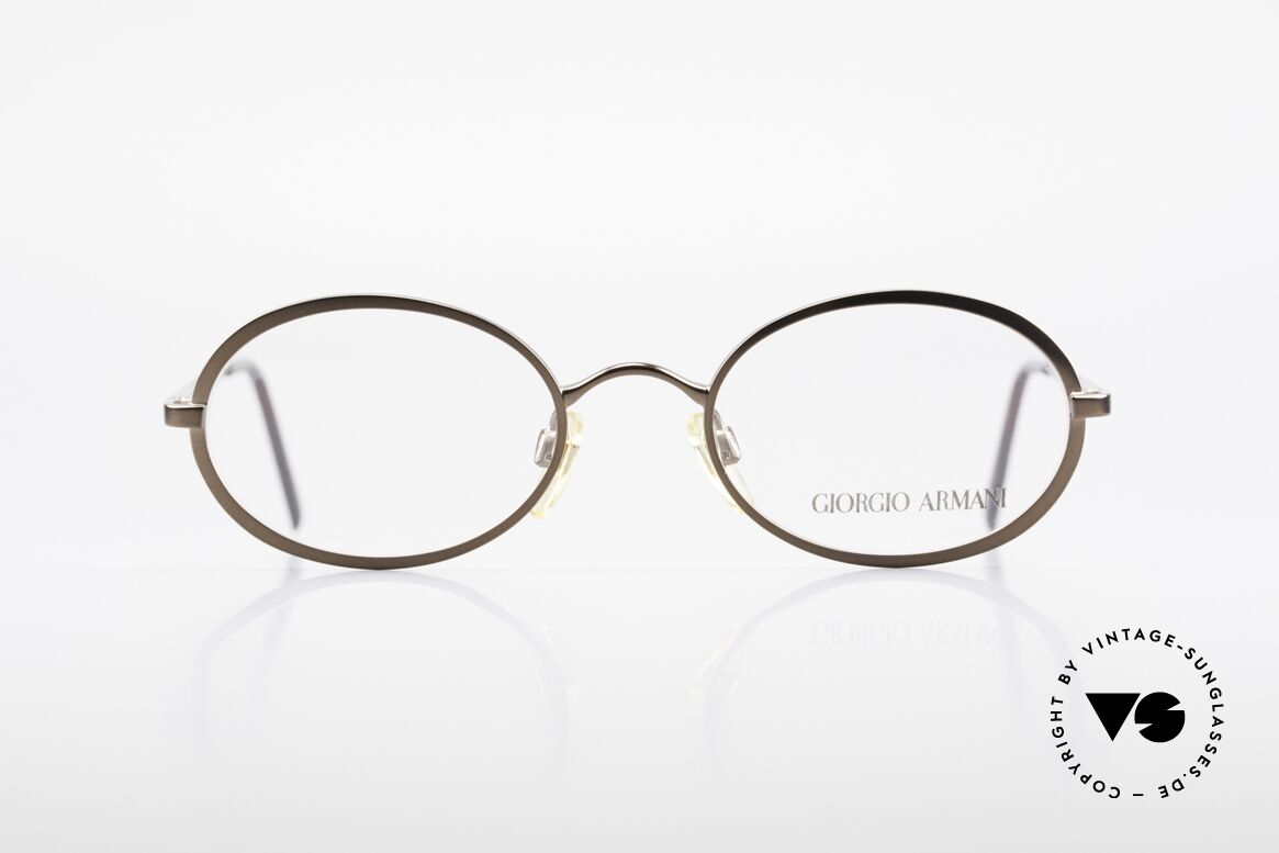 Giorgio Armani 277 90er Vintage Fassung Oval, ovale vintage Brillenfassung vom GIORGIO ARMANI, Passend für Herren und Damen