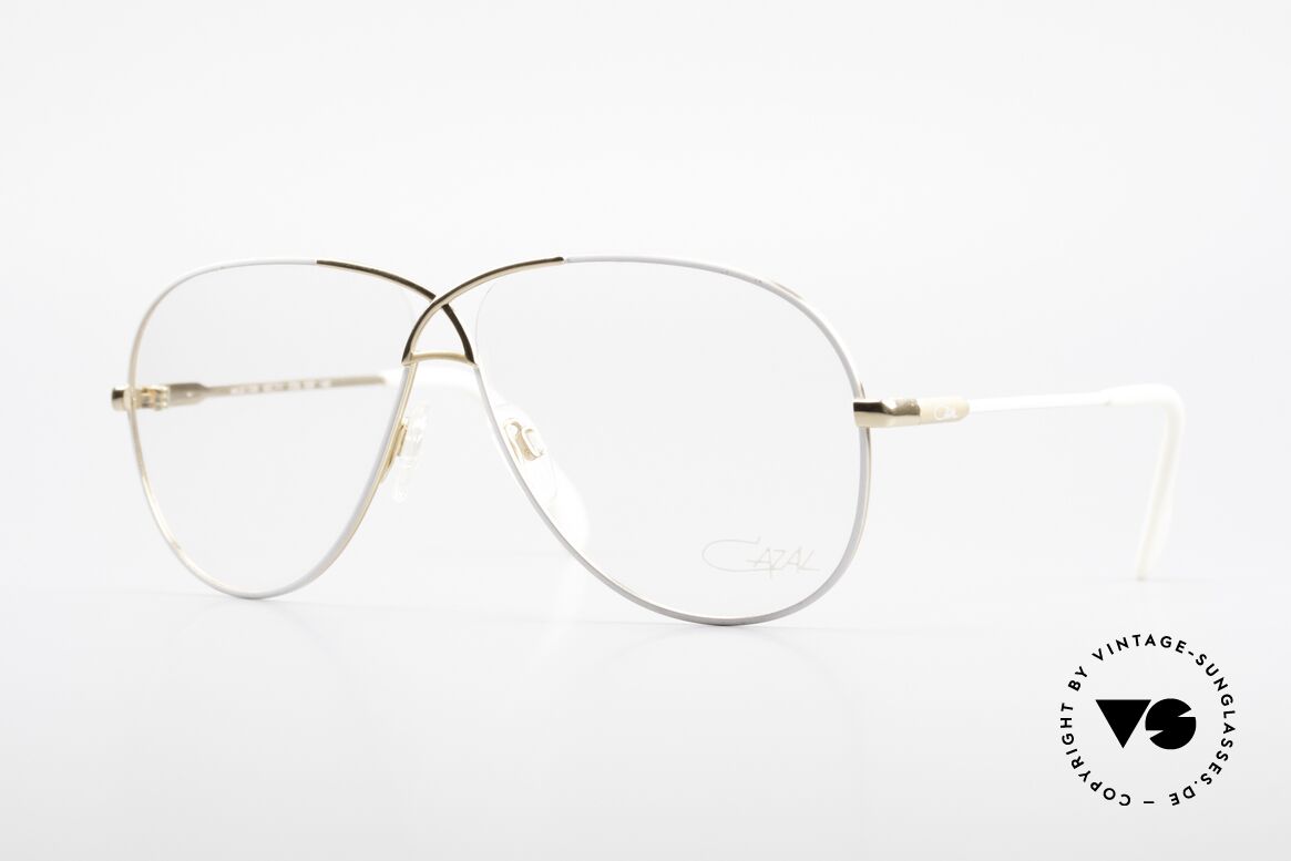 Cazal 728 Vintage Aviator Brille 80er, legendäre Piloten-Brillenfassung der 80er Jahre, Passend für Herren und Damen