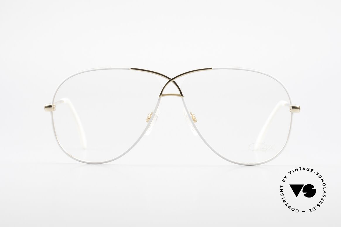 Cazal 728 Vintage Aviator Brille 80er, legendäre Piloten-Brillenfassung der 80er Jahre, Passend für Herren und Damen