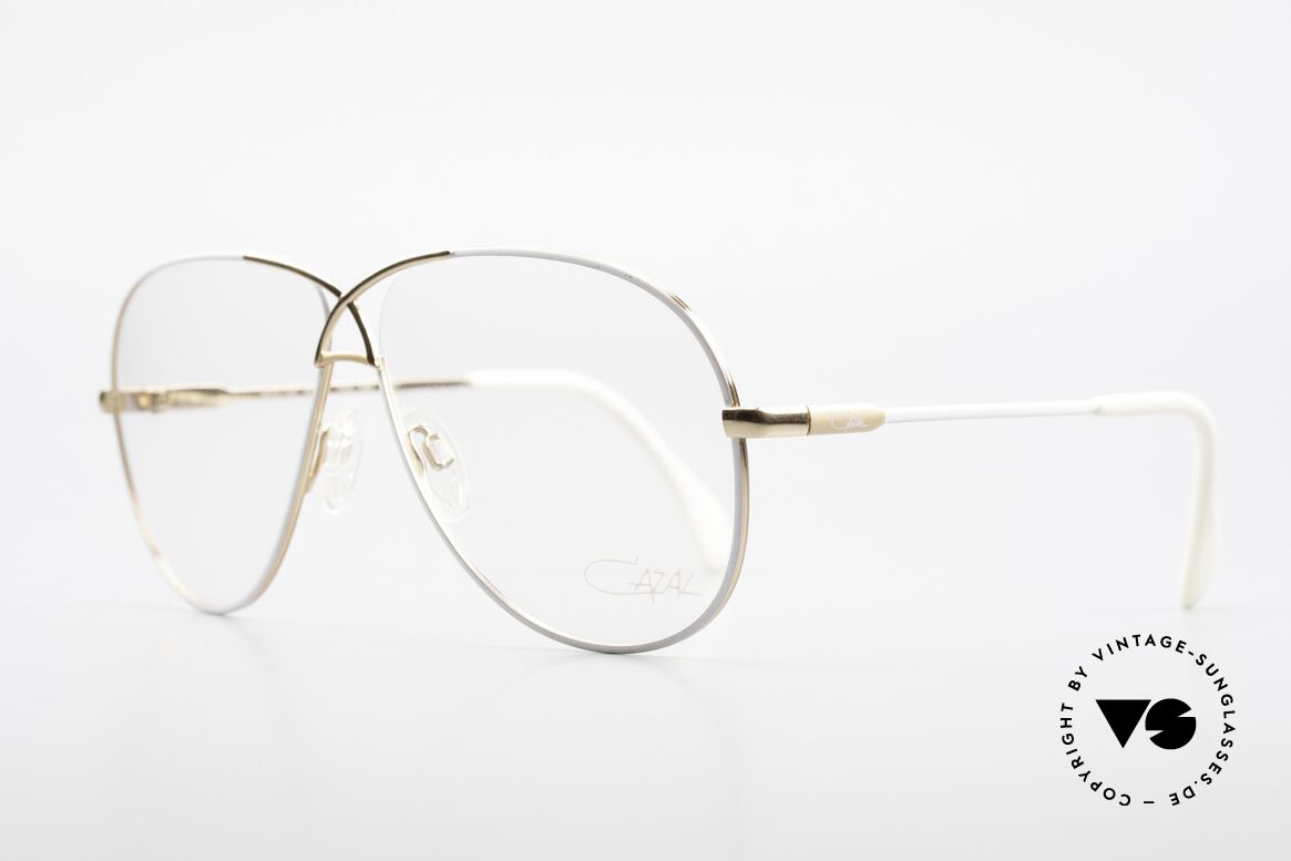 Cazal 728 Vintage Aviator Brille 80er, Metallrahmen in M Gr. 59/11 (top Tragekomfort), Passend für Herren und Damen