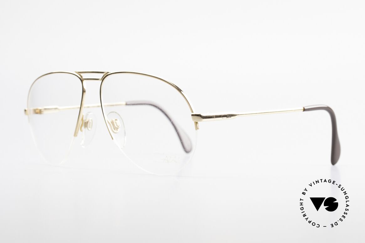 Cazal 726 West Germany Pilotenbrille, halb rahmenlos (sehr angenehm zu tragen), Passend für Herren