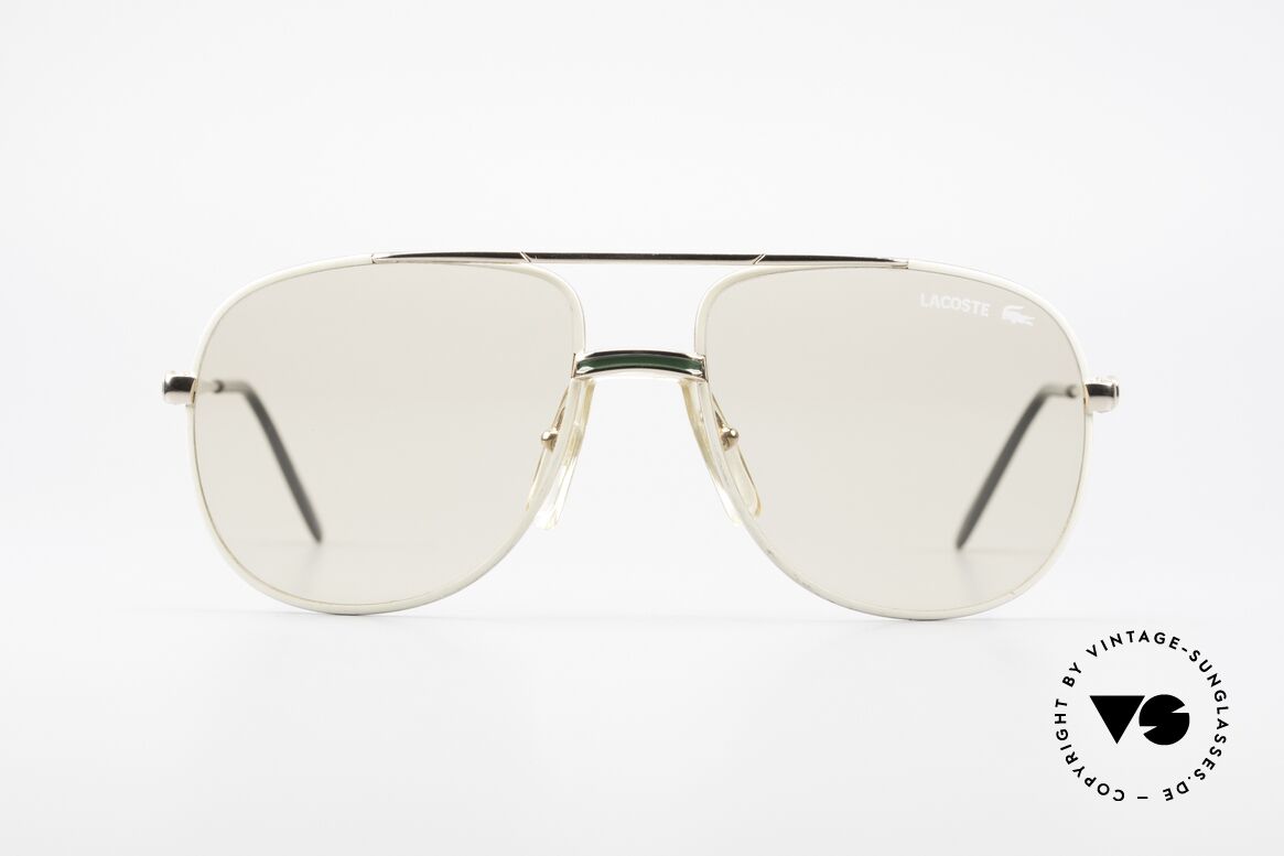 Lacoste 101 Automatik Gläser Verdunkeln, vintage Lacoste 101 Sonnenbrille aus den 80ern/90ern, Passend für Herren
