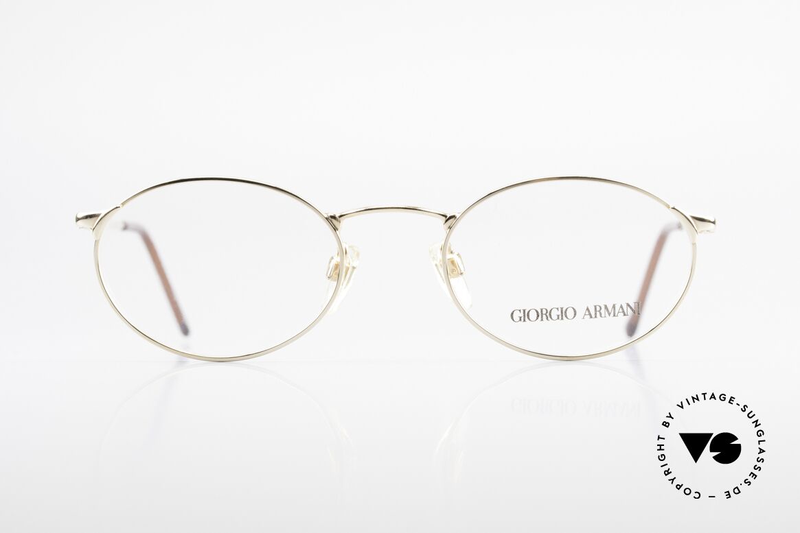 Giorgio Armani 263 Ovale Brille Damen Herren, vintage Brillenfassung vom Modedesigner G. Armani, Passend für Herren und Damen