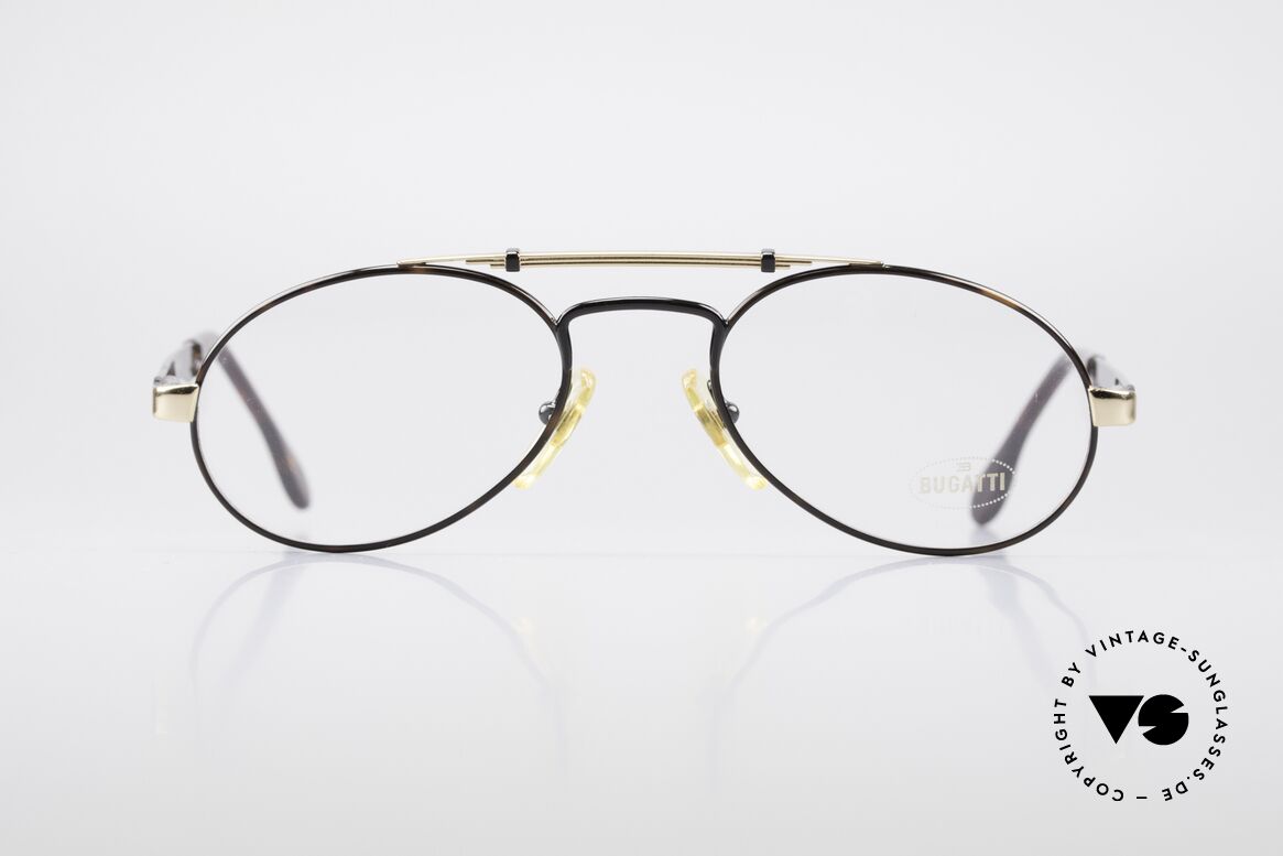 Bugatti 16957 Seltene 80er Vintage Brille, sehr elegante Designer-Brillenfasung von Bugatti, Passend für Herren